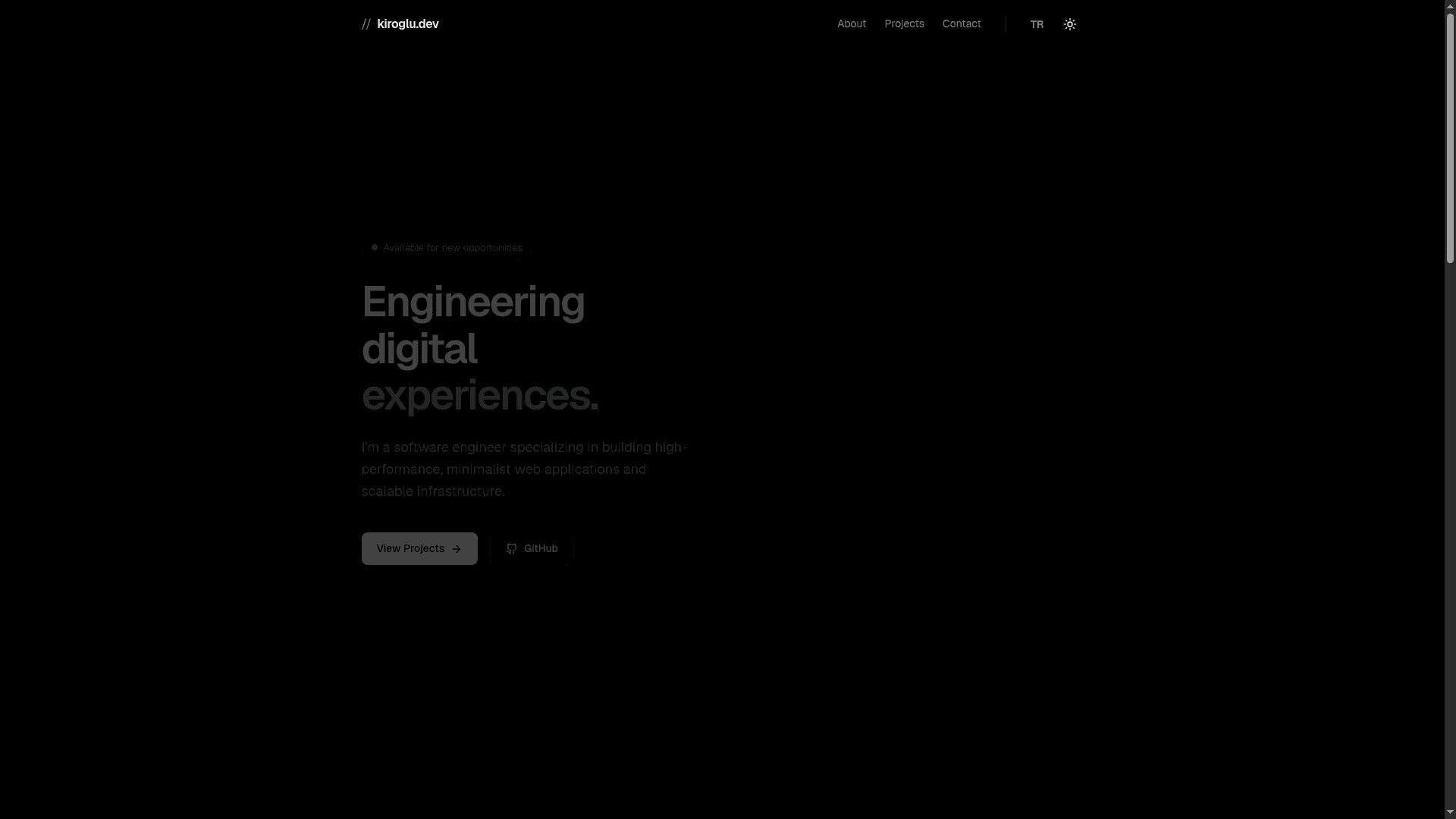 kiroglu.dev Portfolio